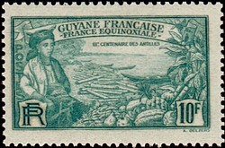 Timbre: Rattachement de la Guyane