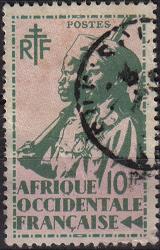 Timbre: Tirailleur S&eacute;n&eacute;galais et Cavalier Maure