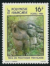 Timbre: Tikis en Polyn&eacute;sie