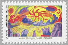 Timbre: Grand soleil - Aube &agrave; Montserrat, Masson