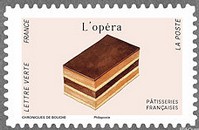 Timbre: P&acirc;tisseries fran&ccedil;aises n&deg;3, l'op&eacute;ra