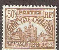 Timbre: Palais royal de Tananarive.
