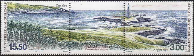 Timbre: Le Cap bleu et la Pointe plate.