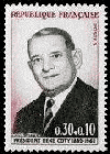 Timbre: 2&egrave;me anniversaire de la mort du pr&eacute;sident Ren&eacute; Coty