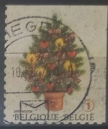 Timbre: Noel et nouvel an Belgique non dentel&eacute; en haut et droit
