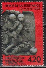 Timbre: Martyrs et h&eacute;ros de la r&eacute;sistance (h&eacute;ros)