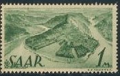 Timbre: Boucle de la sarre &agrave; Mettlach.