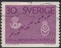 Timbre: Centenaire de la distribution postale urbaine