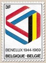 Timbre: 25&egrave;me anniversaire du Benelux