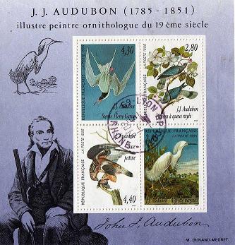 Timbre: Bloc arts decoratifs AUDUBON 