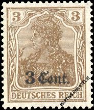 Timbre: Gernania surcharg&eacute;