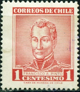Timbre: G&eacute;n&eacute;ral Francisco Antonio Pinto