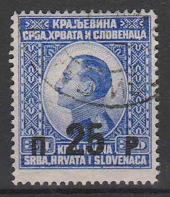 Timbre: Timbres de 1924 surcharg&eacute;s *25p sur 3d*