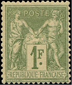 Timbre: Type Sage. Type II (N sous U).