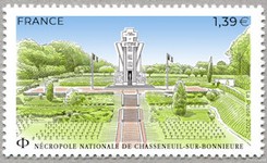 Timbre: Nécropole Nationale de Chasseneuil-sur-Bonnieure