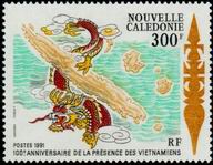 Timbre: 100 ans de la pr&eacute;sence des Vietnamiens