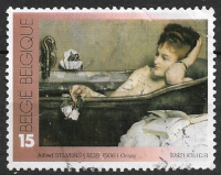 Timbre: Le bain, d'Alfred Stevens