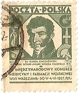 Timbre: 4eme congres de medecine militaire a varsovie