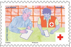Timbre: Crois rouge 