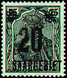 Timbre: Germania 1916-19 surcharg&eacute;