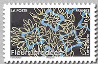 Timbre: Fleurs brod&eacute;es