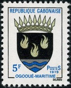 Timbre: Armoiries : Ogoouée-maritime