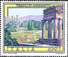 Timbre: Temples d'Agrigente