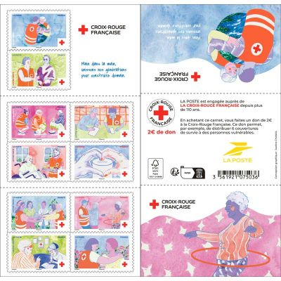 Timbre: Carnet Croix Rouge 2025