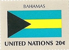 Timbre: Drapeau Bahamas
