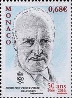 Timbre: Fondation prince Pierre de Monaco