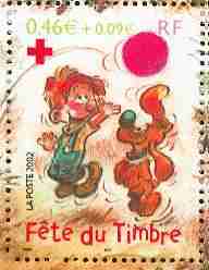 Timbre: F&ecirc;te du timbre - Boule et Bill