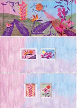 Timbre: Les fleurs tropicales