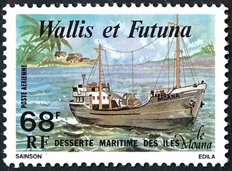 Timbre: "La Moana" desserte maritime des &icirc;les