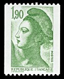 Timbre: Libert&eacute; de Delacroix. Roulettes :