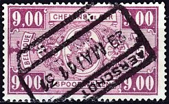 Timbre: Armes dans un ovale, valeur dans un rectangle