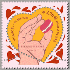 Timbre: C&oelig;ur de Pierre Herm&eacute;, chocolatier