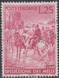 Timbre: Centenaire de l'exp&eacute;dition des Mille