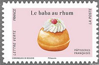 Timbre: P&acirc;tisseries : Le baba au rhum