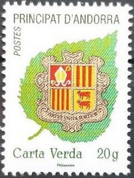 Timbre: Coat of Arms of Andorra