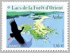 Timbre: Lacs de la for&ecirc;t d'Orient