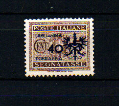 Timbre: Timbre d'Italie surcharg&eacute;