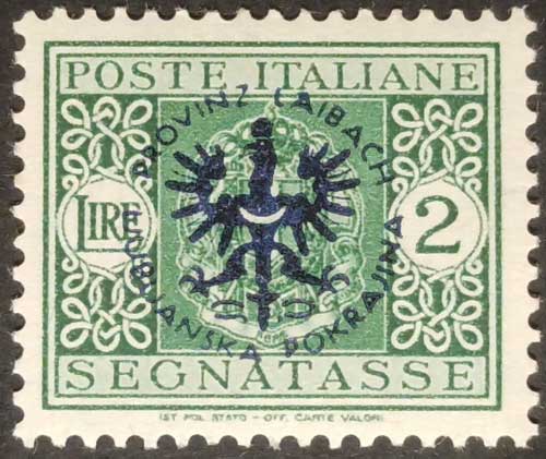 Timbre: Timbre d'Italie surcharg&eacute;