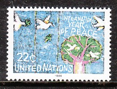 Timbre: Ann&eacute;e internationale de la Paix