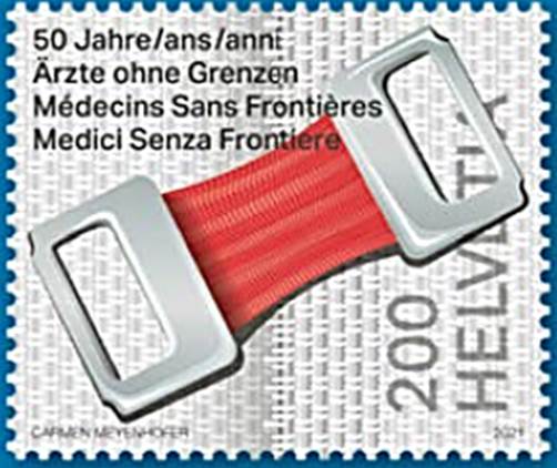Timbre: Agrafes elastiques pour bandage