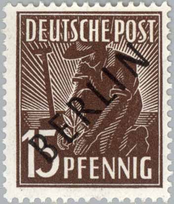 Timbre: AAS Surcharge BERLIN Noir