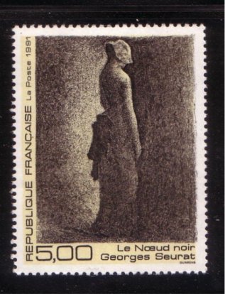 Timbre: Le noeud noir - Georges Seurat