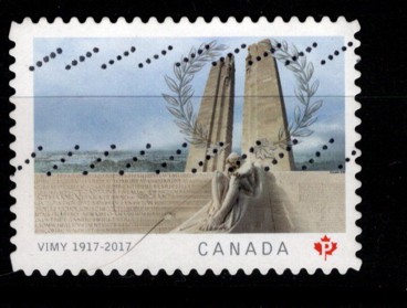 Timbre:  La bataille du pont de Vimy