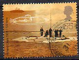 Timbre: 100 ans Royal Navy - Sous-marin Holland 1901