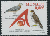 Timbre: Fondation Prince Albert II  de Monaco