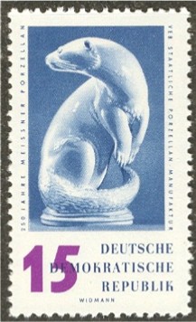 Timbre: Porcelaine de meissen